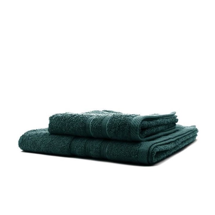 TODAY Lot de 1 Serviette de bain 50 x 100 cm + 1 Drap de bain 70 x 130