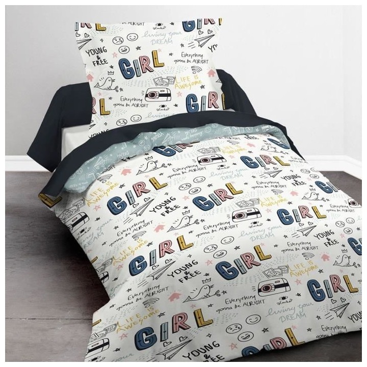 TODAY Parure de lit Enfant Kids First 1.11 - 1 personne - Housse de co
