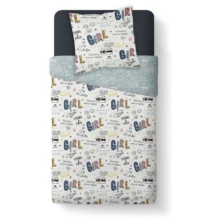 TODAY Parure de lit Enfant Kids First 1.11 - 1 personne - Housse de co