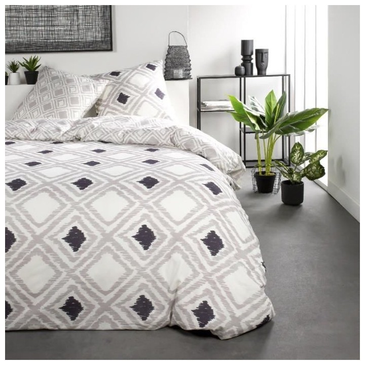 Parure de lit Sunshine - 2 personnes - 240 x 260 cm - 100% coton - Bla