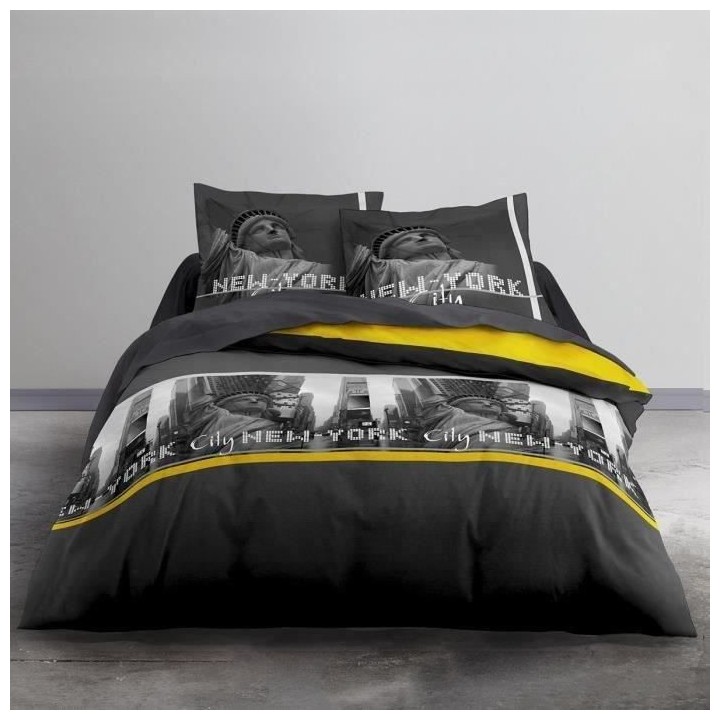 TODAY Alex Parure de lit Coton 2 personnes - 240 x 260 cm - Imprimé J