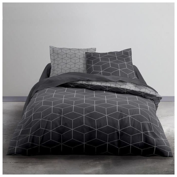 TODAY Malo Parure de lit Coton 2 personnes - 200 x 200 cm - Imprimé G