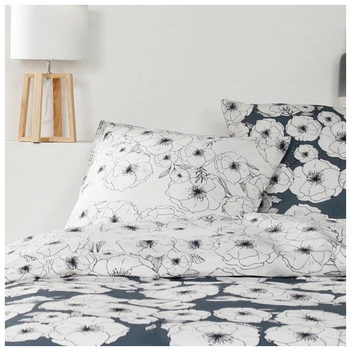 Parure de lit Sunshine - 2 personnes - 260 x 240 cm - 100% coton - Bla