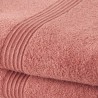 TODAY Lot de 2 Serviettes de Bain 100% coton - 50x100 cm - Terracotta