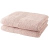 TODAY Lot de 2 Serviettes de Bain 100% coton - 50x100 cm - Rose des sables