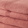 TODAY Lot de 2 Serviettes de Bain 50x100 cm + 2 Draps de Bain 70x130 cm Terracotta 100% coton