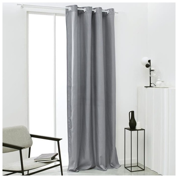 TODAY Rideau Isolant Thermique Essential Uni - 140 x 240 cm - Acier