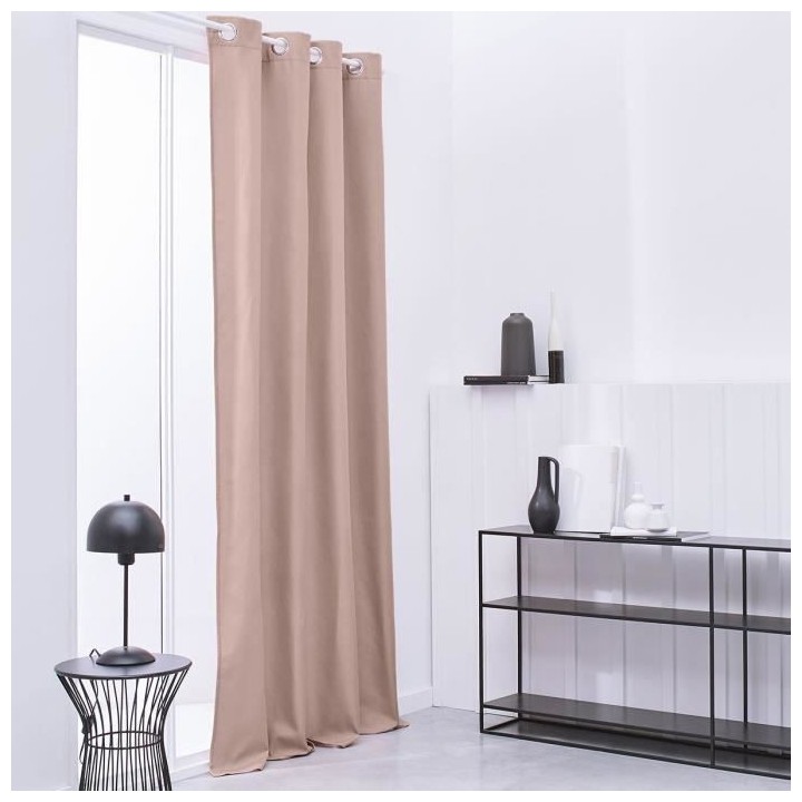 TODAY Rideau Isolant Thermique Essential Uni - 140 x 240 cm - Rose des