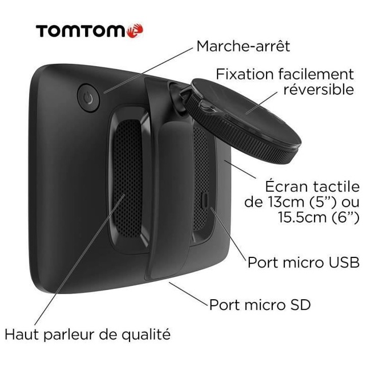 TOMTOM GPS GO Classic 5 - Mises a jour via Wi-Fi, Carte Europe 49 pays