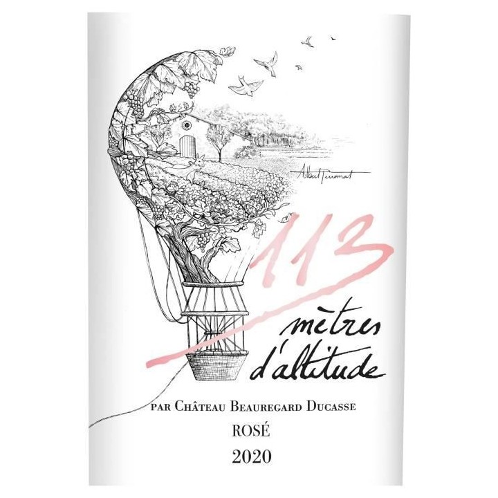 113 metres d'altitude 2020 IGP Atlantique - Vin rosé de Bordeaux