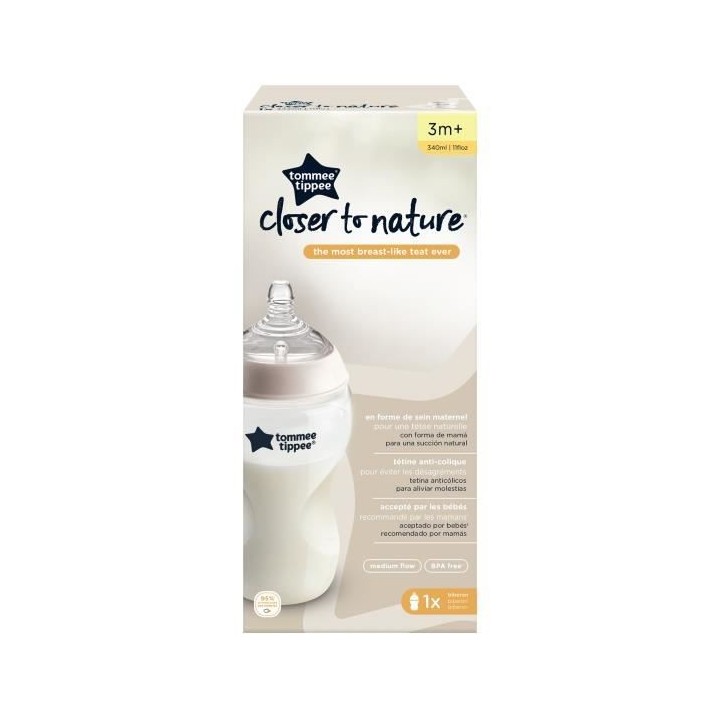 Tommee Tippee Closer To Nature Biberon 340ml