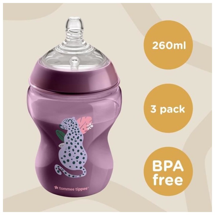 Tommee Tippee - Biberons Closer to Nature - Tétine Imitant le Sein Ma