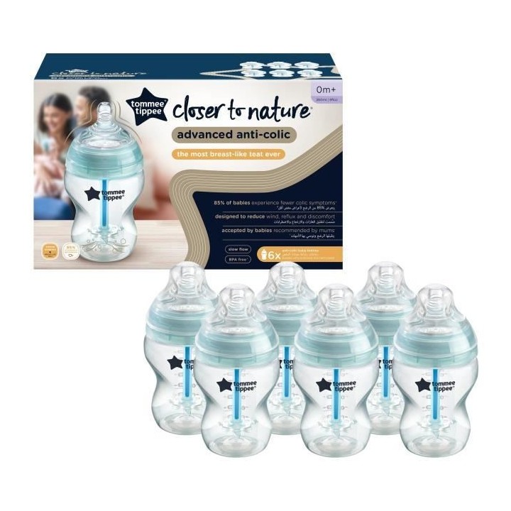 Tommee Tippee - Biberons Closer to Nature - Tétine Imitant le Sein Ma