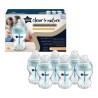 Tommee Tippee - Biberons Closer to Nature - Tétine Imitant le Sein Maternel Valve Anti-Colique - 260 ml - Lot de 6