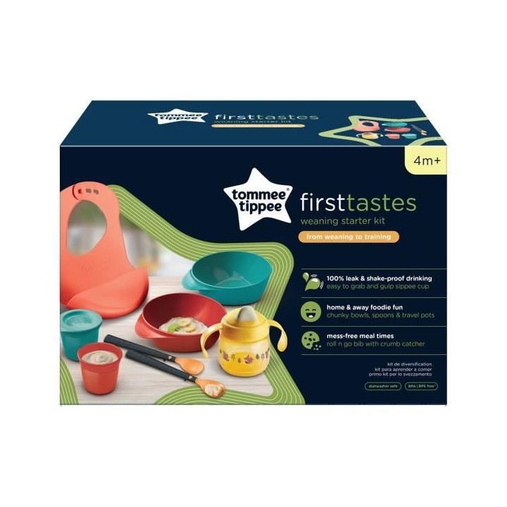TOMMEE TIPPEE Kit de diversification alimentaire pour bébé, 4+ Mois