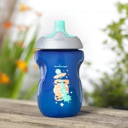 TOMMEE TIPPEE Tasse Sporty pour enfant - bleu - 12 mois + - Lot de 3