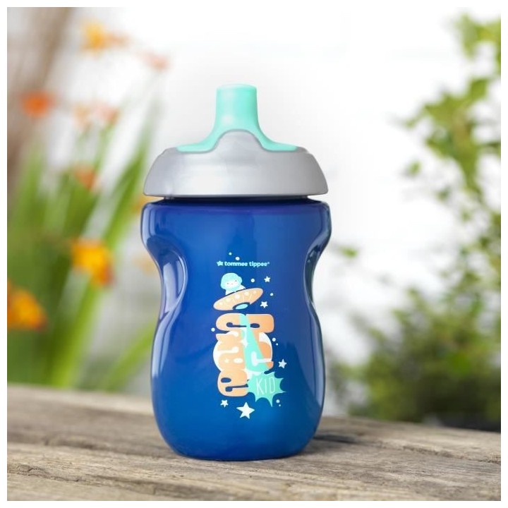 TOMMEE TIPPEE Tasse Sporty pour enfant - bleu - 12 mois + - Lot de 3