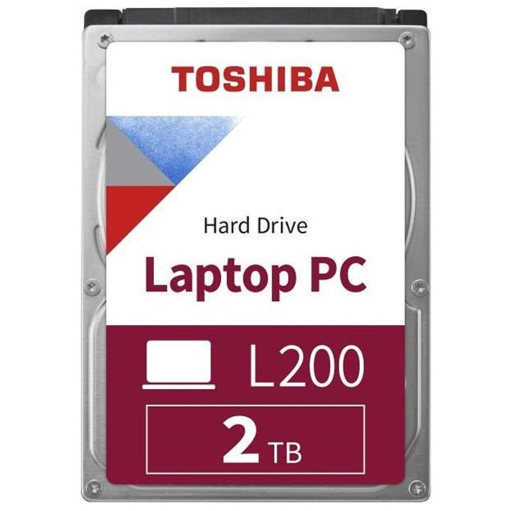 Disque Dur Interne - TOSHIBA - L200 - 2To - 5400 tr/min - 2,5 (HDWL120