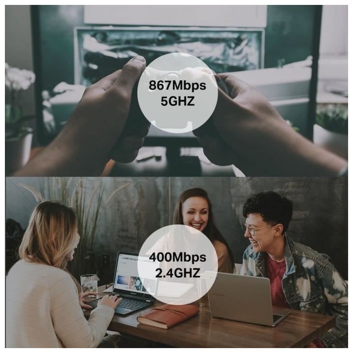 TP-Link Clé WiFi Puissante AC1300 Mbps, adaptateur USB wifi, dongle w