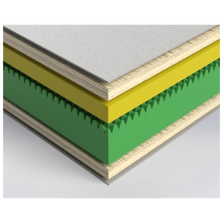 WEBED Ensemble matelas + sommier relaxation 160 x 200 - Mousse - 21 cm