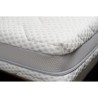 WEBED Ensemble matelas + sommier relaxation 160 x 200 - Mousse - 21 cm - Mi-ferme et équilibré - Noir et gris anthracite - GIG