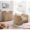 Chambre bébé Duo : Lit 70 x 140 cm + Commode a langer AHOI - Chene - TREND TEAM