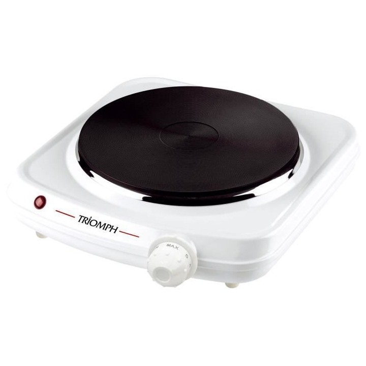 Réchaud électrique posable TRIOMPH - 1 foyer - 180 mm - Blanc