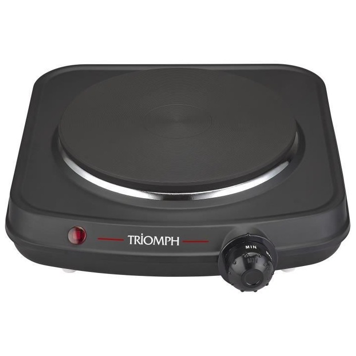 Réchaud électrique posable TRIOMPH 1 foyer - 180 mm - Noir