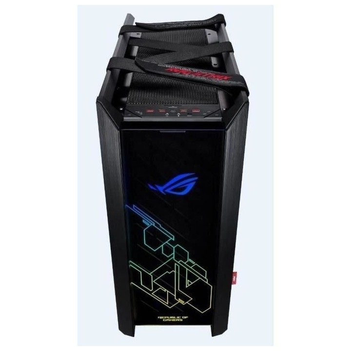 ASUS BOITIER PC Stix Helios GX601 - Noir - Verre trempé - Format ATX