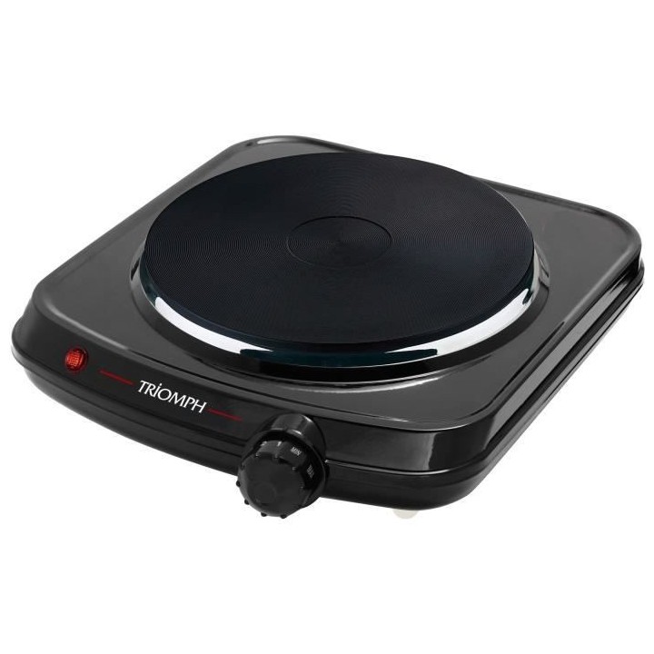 Réchaud électrique posable TRIOMPH 1 foyer - 180 mm - Noir