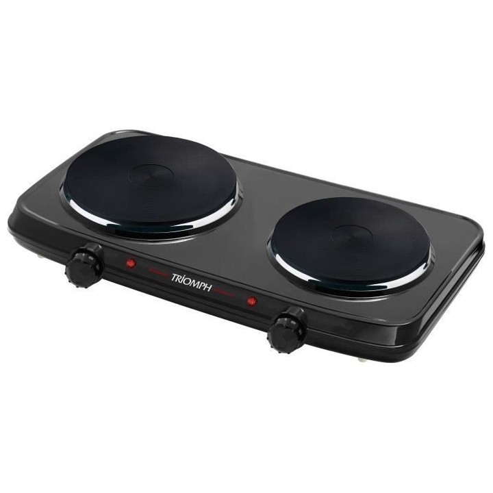 Réchaud électrique posable TRIOMPH - 2 foyers - 180 mm & 150 mm - No