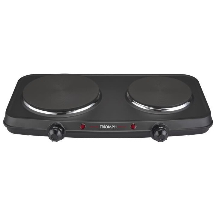 Réchaud électrique posable TRIOMPH - 2 foyers - 180 mm & 150 mm - No