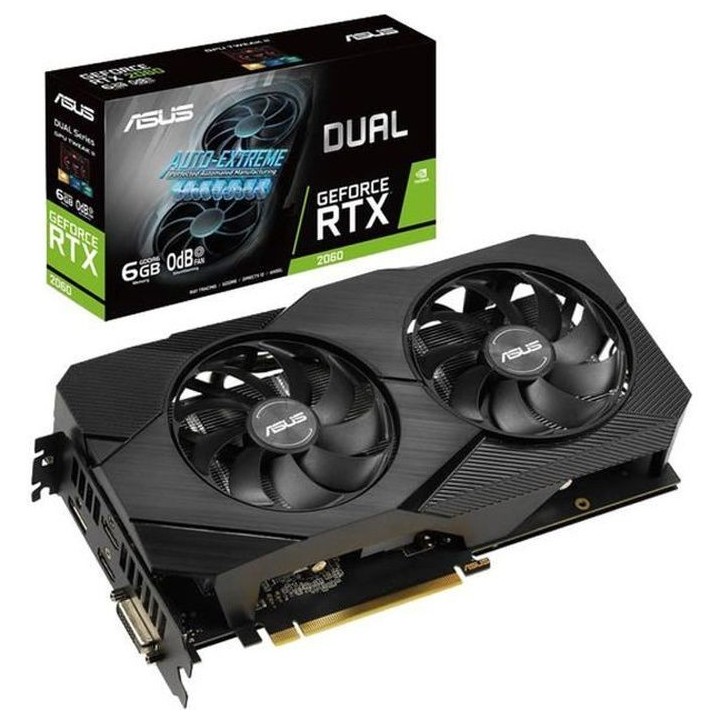 ASUS Carte Graphique Dual DUAL-RTX2060-O6G-EVO - GeForce RTX 2060 - 6