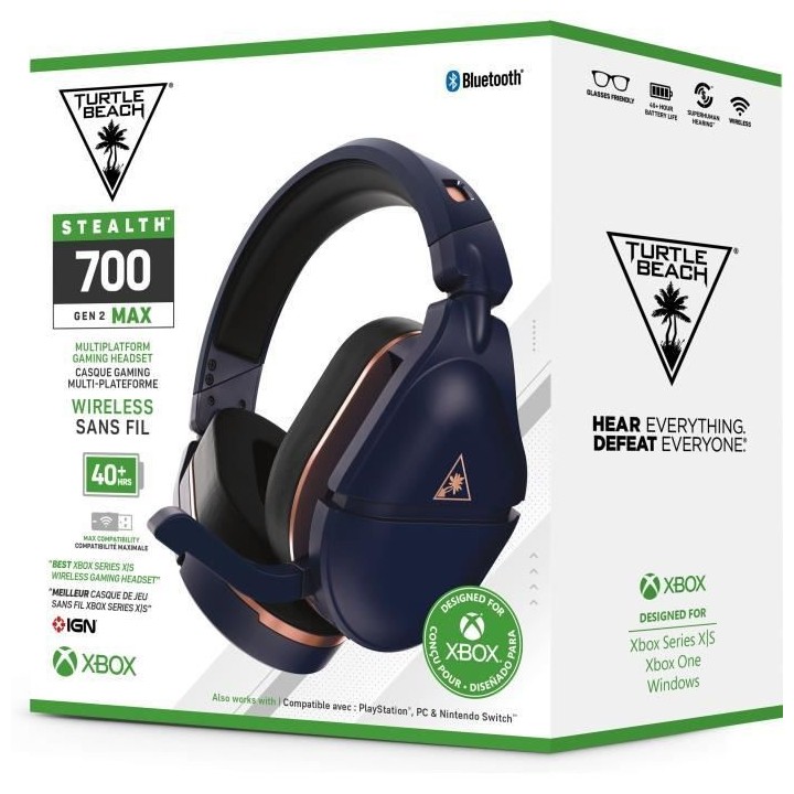 Casque-Micro Gaming - TURTLE BEACH - Stealth 700 Gen2 MAX pour Xbox -