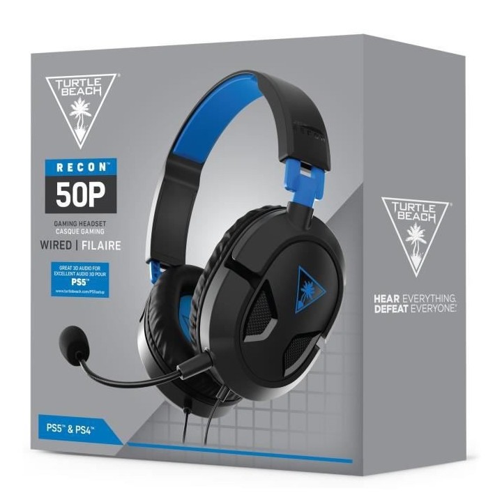 TURTLE BEACH Casque Gaming Recon 50P pour PS4/PS5 (compatible PS4, PS4