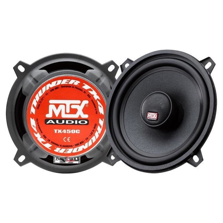 MTX TX450C Haut-parleurs voiture Coaxiaux 2 voies 13cm 70W RMS 4O memb