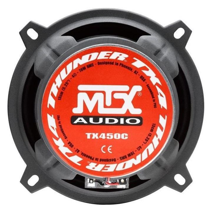 MTX TX450C Haut-parleurs voiture Coaxiaux 2 voies 13cm 70W RMS 4O memb