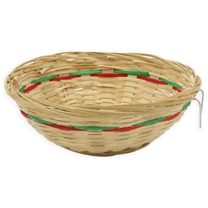 TYROL Grand nid en rotin - 18 x 7 cm - Pour tourterelles