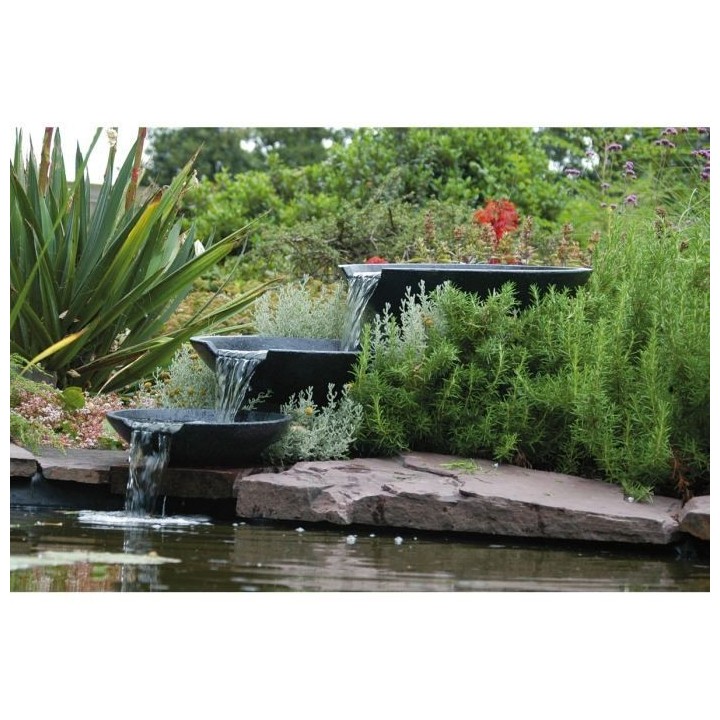Ubbink Fontaine de jardin Cascade 3 vasques avec pompe 35/45/55 cm