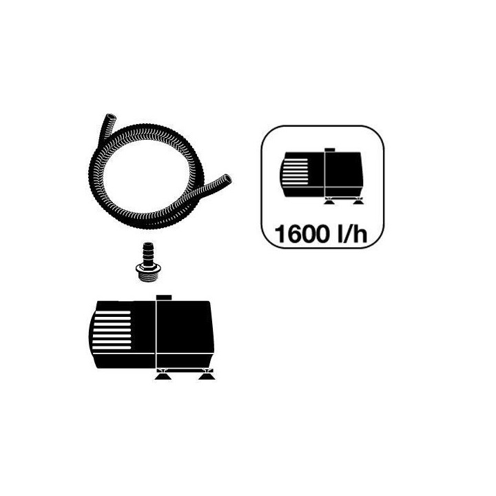 Ubbink Fontaine de jardin Cascade 3 vasques avec pompe 35/45/55 cm