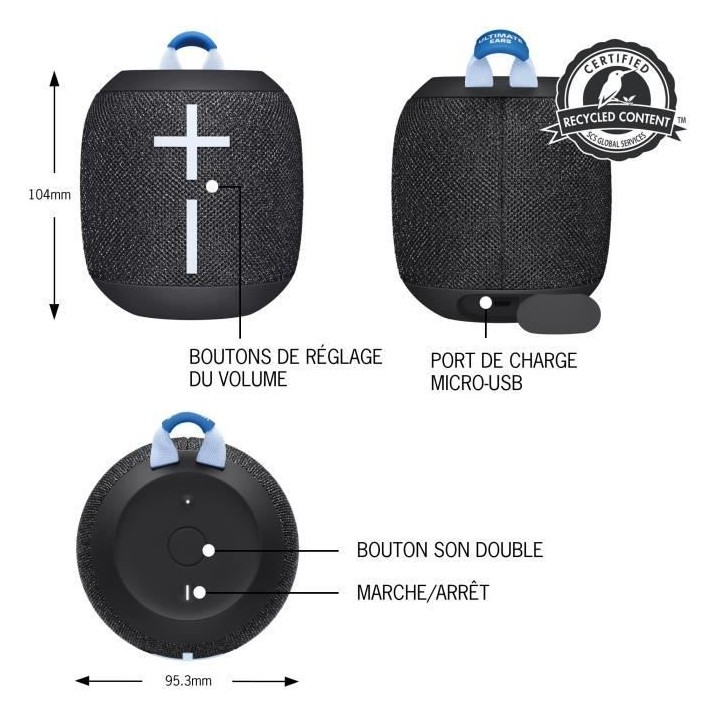 Enceinte Bluetooth ULTIMATE EARS Wonderboom 3 Noir