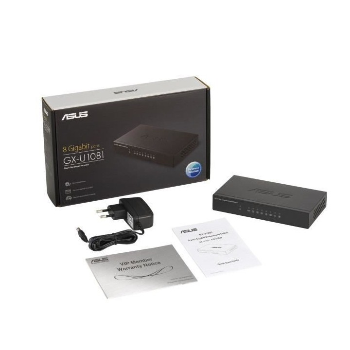 Switch ASUS non manageable avec VIP port GX-U1081