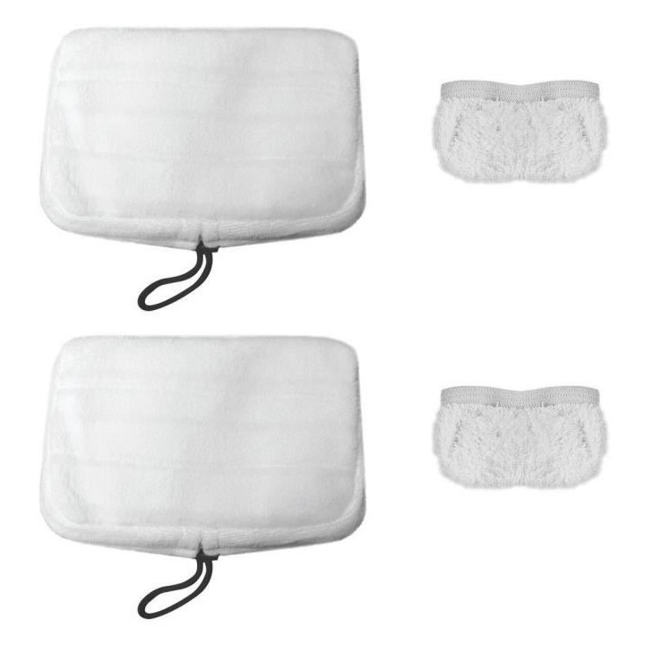 VAPORETTO PAEU0307 Lot de 2 serpillieres + 2 bonnettes