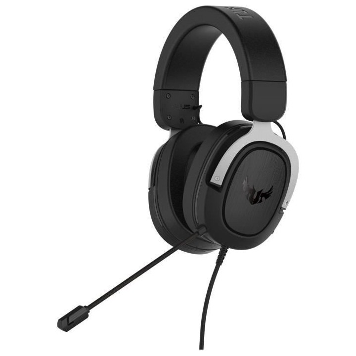 ASUS TUF Gaming H3 Casque Arceau Noir, Gris