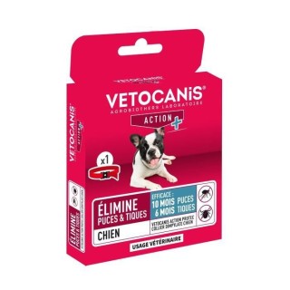 VETOCANIS Collier anti-puces et anti-tiques pour petit chien jusqu'a 1