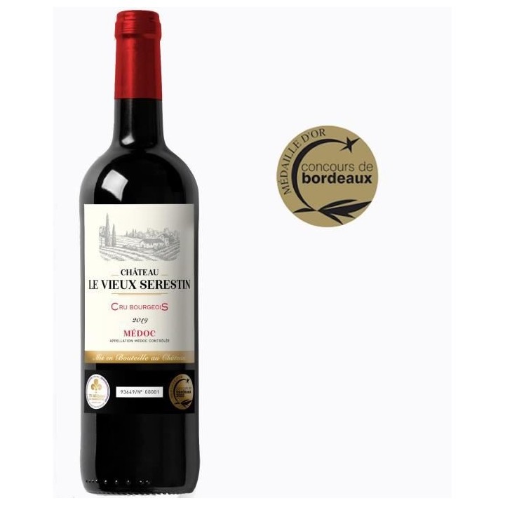 Château Le Vieux Serestin 2019 Médoc Cru Bourgeois - Vin rouge de Bo