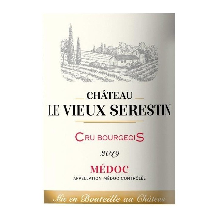 Château Le Vieux Serestin 2019 Médoc Cru Bourgeois - Vin rouge de Bo