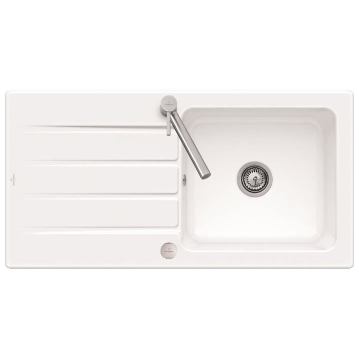 VILLEROY & BOCH - Evier 60 - Céramique - blanc réversible Architectu