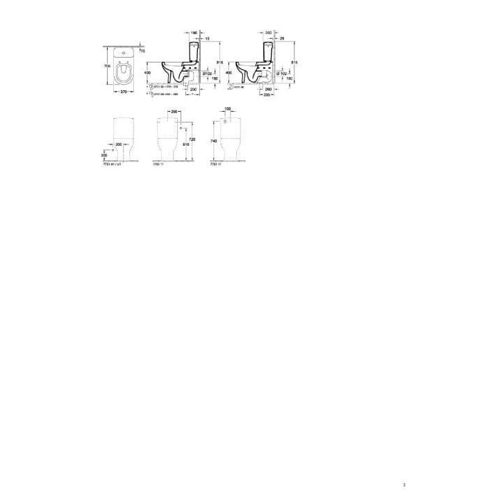 VILLEROY & BOCH - Coude spécial pour cuvette sortie verticale 95 - 18