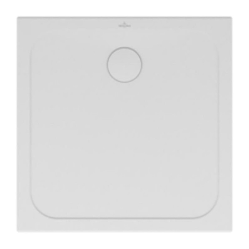 VILLEROY & BOCH - Receveur de douche extra-plat - Céramique - Lifetime Plus Carré blanc 80 x 80 x 3 - 5 cm 80 x 80 x 3 - 5 cm